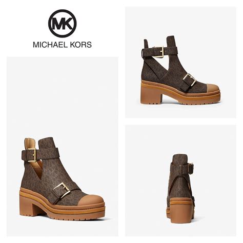 michael kors corey leather cutout ankle boot|Michael Kors cowboy boots.